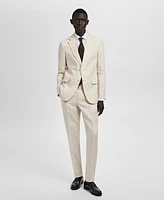 Mango Men's Linen Slim-Fit Suit Blazer