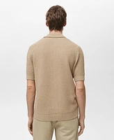 Mango Men's Cotton Knit Shirt