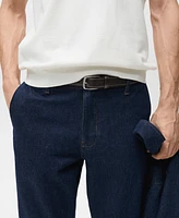 Mango Men's Regular-Fit Dark-Wash Jeans