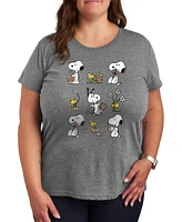 Hybrid Apparel Plus Snoopy Easter Graphic T-Shirt
