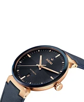 Rado Unisex Swiss Automatic Florence Blue Leather Strap Watch 39mm