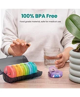 Sukuos Weekly Pill Organizer 7 Day 2 Times a