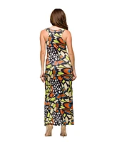 24seven Comfort Apparel Women's Razorback Tank Casual Maxi Dress