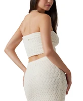 Guess Women's Luca Pointelle Strapless Tube Top