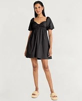 The Good Journey Women's Bubble-Hem Mini Dress