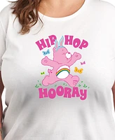 Hybrid Apparel Plus Care Bears Easter Hip Hooray Graphic Crew Neck T-Shirt