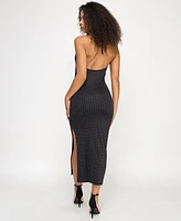 Katia Rae Juniors' Rhinestone Midi Dress