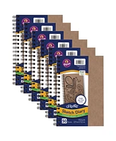UCreate Your Own Cover Sketch Diary, Pack of 6
