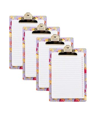 Pukka Pads Blossom Clipboard with Pad, Pack of 4