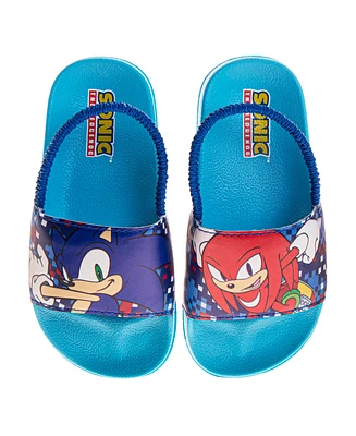 Sonic The Hedgehog Toddler Boys Dual Sizes Slides