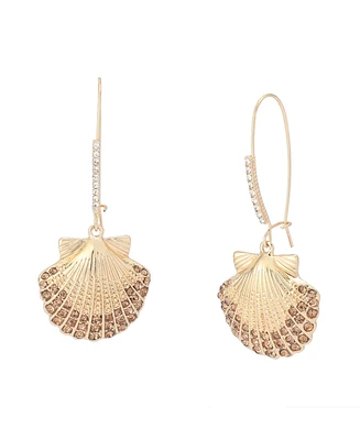 Betsey Johnson Mermaid Jewels Seashell Dangle Earrings