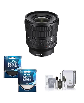 Sony Fe Pz 16-35mm f/4 G Lens for Sony E Bundle with Hoya Nxt Plus 72mm 10-Layer Hmc Multi-Coated Cpl and Uv Filters kit, Cleaning Kit