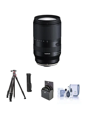 Tamron 18-300mm f/3.5-6.3 Di Iii-a Vc Vxd Lens for Sony E Bundle with Tripod, Ball Head, 67mm Filter Kit, Cleaning Kit