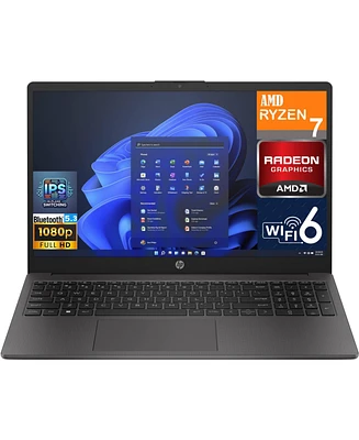 Hp 255 G10 A1WC3UA#Aba Dark Ash Silver Laptop, Ryzen 7 7730U, 16GB, 512GB PCIe Ssd, 15.6" Ips Fhd (1920x1080), Amd Radeon, Windows 11 Pro