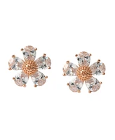 Betsey Johnson Faux Stone Flower Stud Earrings