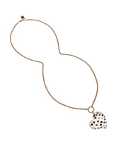 Betsey Johnson Faux Stone Heart Pendant Necklace