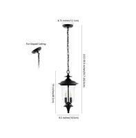 Dowell 9" Outdoor Pendant