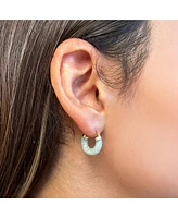 The Lovery Jade Hoop Earrings millimeters