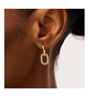 Ana Luisa - Gold Drop Earrings - Ash Double Mini