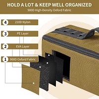 Naturehike Folding Tool Bag, Multifunctional Tool Storage Bag, Zippered Duffel Bag, Water Repellent Tool Origanizer