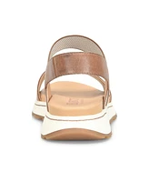 Born Women's Mimi Round Toe Wedge Sandals