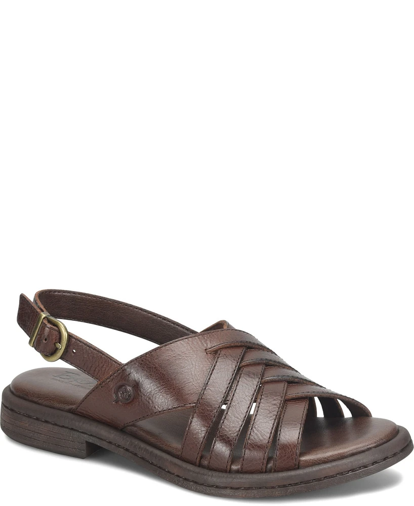 Born Women's Remy Round Toe Flat Sandals