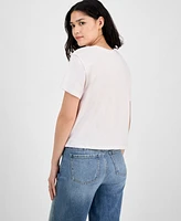 Pretty Rebel Juniors' Good Karma Cotton Graphic T-Shirt