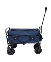 Collapsible Utility Wagon with Liners: Camping, Beach, Groceries
