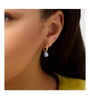 Ana Luisa - Gold Drop Earrings - Lainey Marble Blue