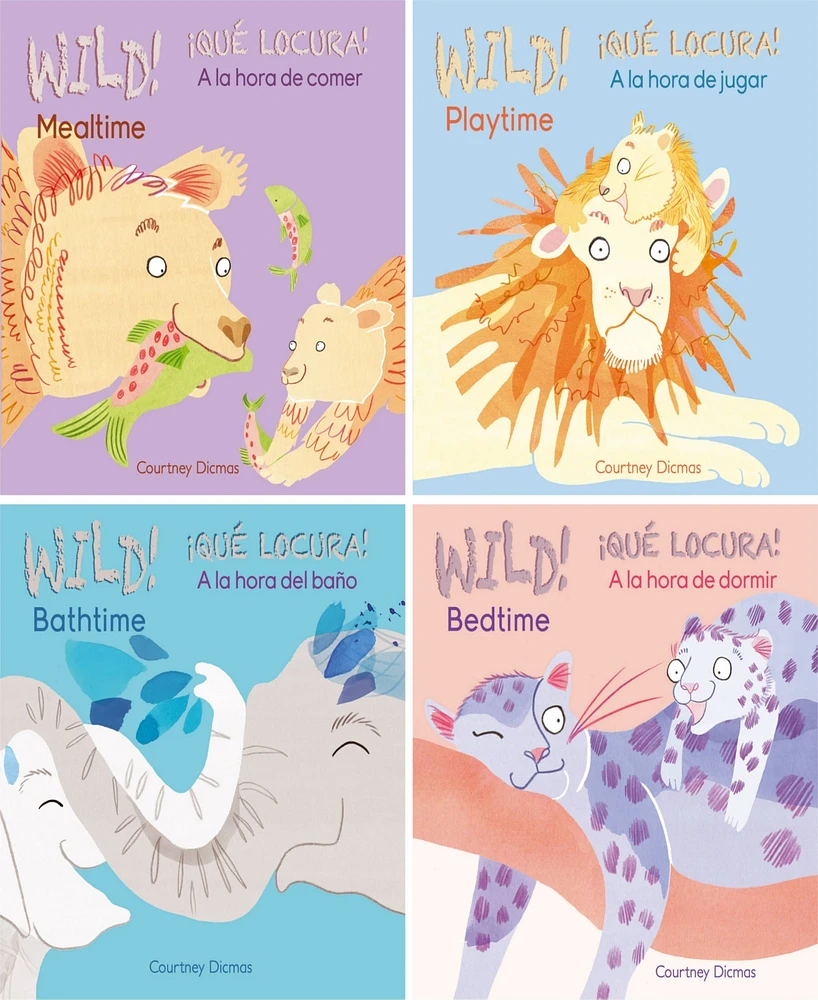Child's Play Books Wild Bilingual Board Books, Set of 4