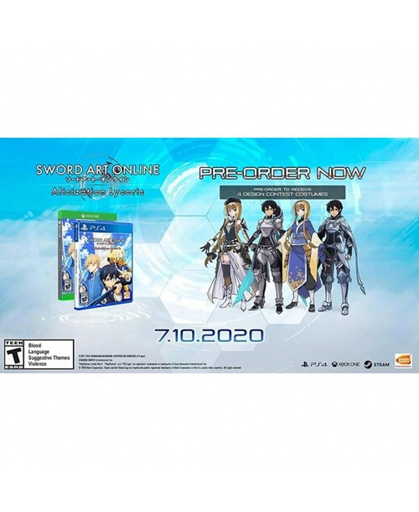 Sword Art Online Alicization Lycoris for PlayStation 4