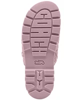 Coach Women's Sculpted C Quilted Washed Denim Double Band Sandals