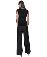 Karl Lagerfeld Paris Women's Scalloped-Trim Sweater