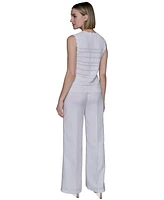 Karl Lagerfeld Paris Women's Scalloped-Trim Sweater