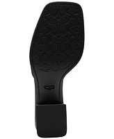 Coach Women's Sculpted C Leather Block-Heel Sandals