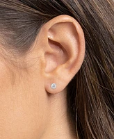 Giani Bernini Cubic Zirconia Infinity Pendant Necklace & Solitaire Stud Earrings in Sterling Silver, Exclusively at Macy's