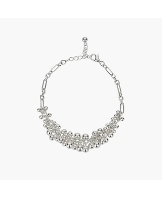 Sterling Silver Vivienne Statement Bouquet Chain Bracelet