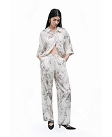 Nocturne Women's Flowy Patterned Shirt