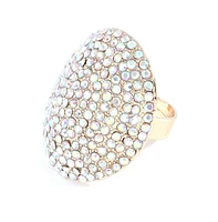Sohi Women's Gold Plated Designer Stone Ring