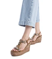 Women's Jute Wedge Sandals By Xti