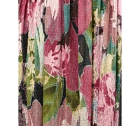 Adrianna Papell Women's Floral Metallic Crinkle Gown
