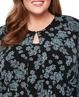 Alex Evenings Plus Glitter-Knit Tank Top & Jacket