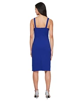 Alex Evenings Women's Rosette-Trim Square-Neck Dress & Shrug