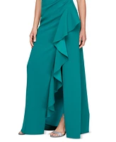 Alex Evenings Women's Ruched Shoulder Gown