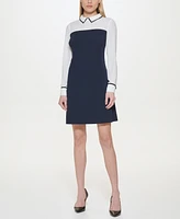 Tommy Hilfiger Women's Collared Sheath Dress