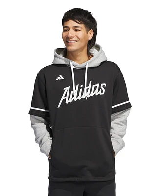 adidas Men's Branded Dugout Hooded T-Shirt