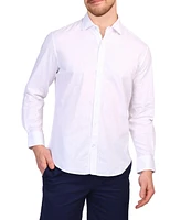 Tailorbyrd Men's Windowpane Long Sleeve Shirt