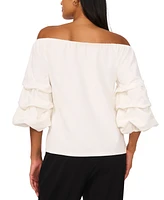 Msk Women's Off-The-Shoulder Embellished-Sleeve Top