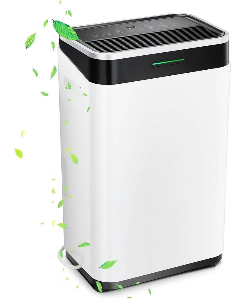 Cowsar 3,500 sq. ft Dehumidifiers for Home, 50 Pints Dehumidifier with Drain Hose, 24 Timer, Overheat Protection, Ideal for Bedrooms, Basements, Bathr