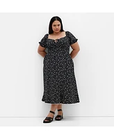 City Chic Plus Sky Midi Dress